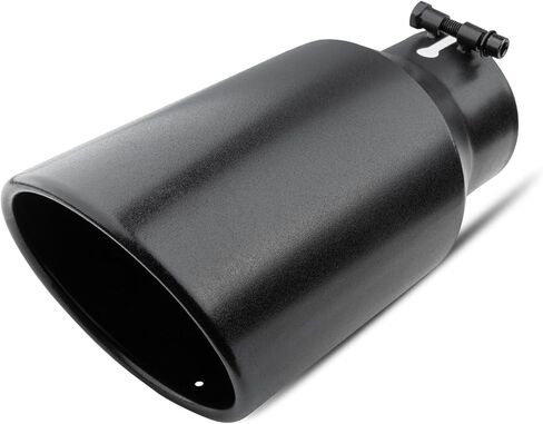 طرف عادم مدخل 4 بوصة ، 6 "مخرج 12" إجمالي أنبوب عادم من الفولاذ المقاوم للصدأ الطول ، الترباس ، حافة مدفوقة ، قطع زاوية نمي in Saudi Arabia