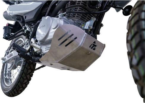 لوحة ألمنيوم من الألمنيوم متوافقة مع هوندا XR150L 2023-2025 (أسود) in Saudi Arabia