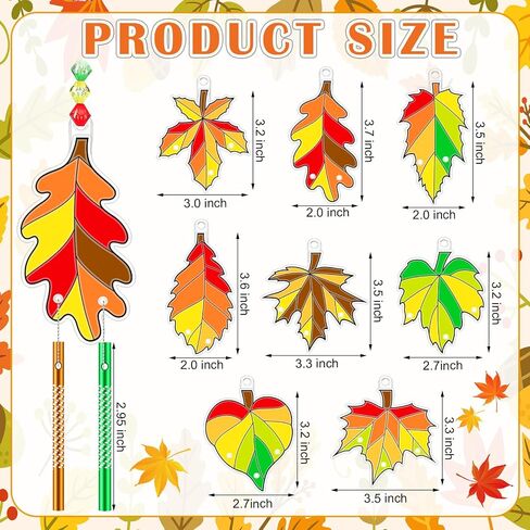 24 Sets Suncatchers Wind Chimes Window Art Kits, DIY Sun Catchers Wind Chimes Bulk Ornaments Painting Craft Kits for Boys Girls Home Party Activity Project Decor (Mandala Style) in Saudi Arabia