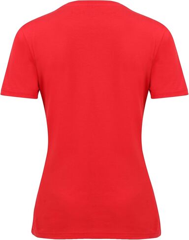 tshirts للنساء قمم جولة الرقبة القصيرة الأكمام الصيفية Tees الشاطئ العطلات ملابس العوامل القطن الناعم in Kuwait