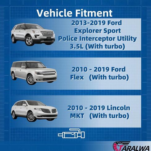 العادم كاتم الصوت Flex Pipe من الفولاذ المقاوم للصدأ متوافق مع 2013-2019 Ford Explorer 3.5L (مع Turbo) ، أداة اعتراض الشرطة 3.5L ، 2010-2019 FORD FLEX 3.5 ، LINCOLN MKT3.5 ؛ (مع Turbo) in Kuwait