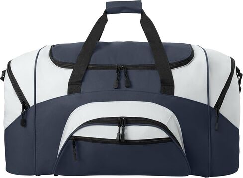 Port Authority - Standard Colorblock Sport Duffel. BG99, Safety Yellow/ Black, OSFA in Saudi Arabia