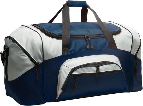 Port Authority - Standard Colorblock Sport Duffel. BG99, Safety Yellow/ Black, OSFA in Saudi Arabia