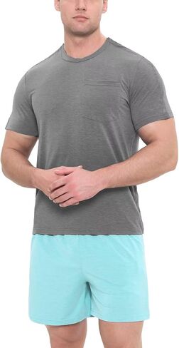 Landofgenie Mens Tear Away Shorts Post Surgery Recovery Pants Adaptive Clothing Both Sides Snap with Pockets for Leg Injures in Saudi Arabia
