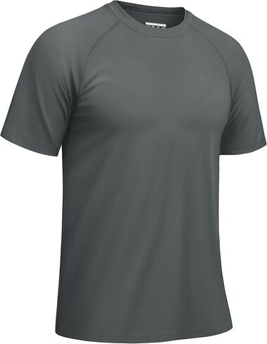 TACVASEN Men's Rashguard Shirts Short Sleeve UPF 50+ Sun Protection SPF T-Shirt Quick Dry Fishing Swim Athletic Tops in Saudi Arabia