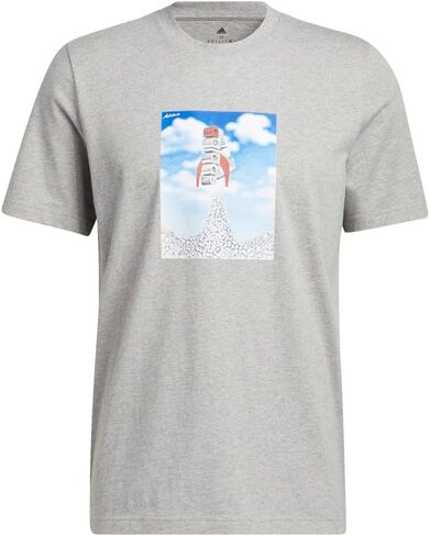 adidas Boost Rocket Graphic Tee Men's, Blue, Size 3XL in Saudi Arabia