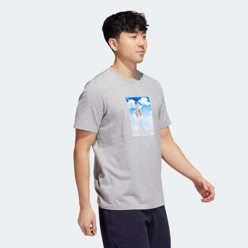 adidas Boost Rocket Graphic Tee Men's, Blue, Size 3XL in Saudi Arabia