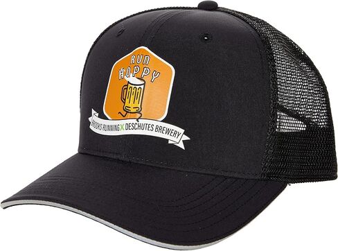 Brooks Discovery Trucker Hat Black/Run Hoppy Beer يمكن أن in Saudi Arabia