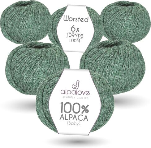 Bulky Set (6 x 1.75 oz) Super Soft Baby Alpaca Knitting Yarn Dark Gray 328 Yards in Kuwait