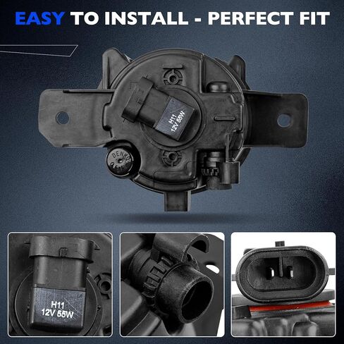 Fog Lights - Front Fog Lamps Assembly Compatible with Nissan Altima 2016 2017 2018 - Fog Light Replacement Kit Replacement for NI1038139, NI1039139, 622579HS0A, and 622569HS0A in Kuwait