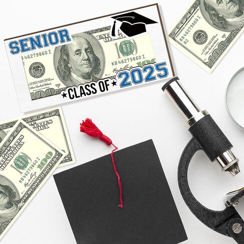 Graduation Money Holder 1 Set Graduation Gift Wooden Graduation Card Box Cash Holder Class of 2025 Senior Money Gift for Son Daughter Friend Graduation Party Decorations-A05 in Kuwait