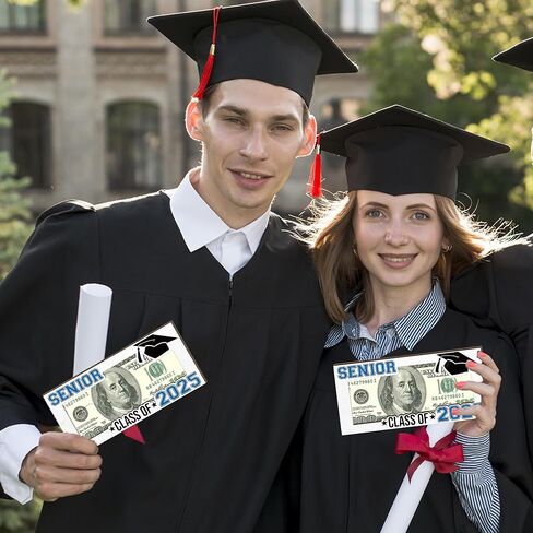 Graduation Money Holder 1 Set Graduation Gift Wooden Graduation Card Box Cash Holder Class of 2025 Senior Money Gift for Son Daughter Friend Graduation Party Decorations-A05 in Kuwait