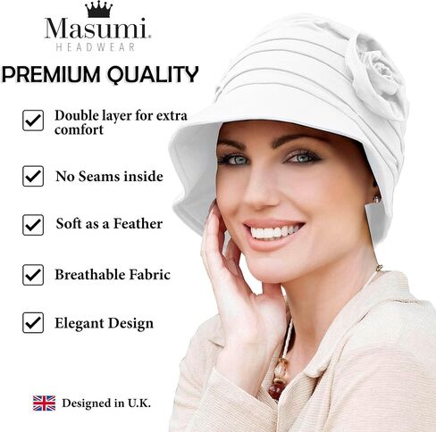 Masumi Summer Beach Beach Bucket Hat Bamboo Adder For Women Wide Brim Sun Hats UV UPF 50+ Sun Protections - Rosabella in Saudi Arabia