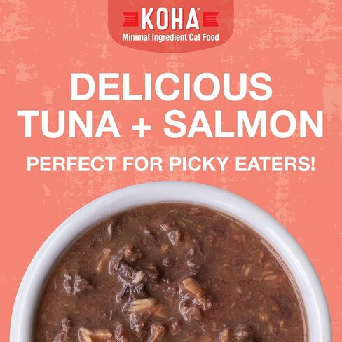 KOHA Poké Bowl Cat Variety Pack, Wet Cat Food in Gravy - 7 Flavors - Tuna Combinations of Salmon, Chicken, Lamb, Duck, Shrimp, and More - 3 oz Pouches, Pack of 12 in Kuwait