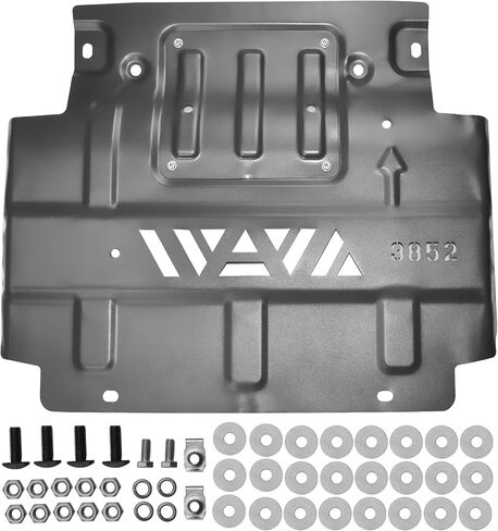 حارس دفقة المحرك تحت متوافق مع Ford F150 2018 2019 2020 2021 2022 Front Center Underbody Shield استبدال#FL3Z5D032D FL3Z5D032E COR COVER in Saudi Arabia