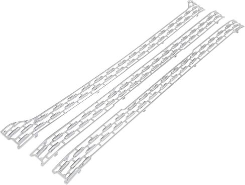 KUAFU Front Grille Inserts Compatible with 2020-2023 GMC Sierra 2500 3500 HD AT4 SLT Mesh Grill Cover Trim Silvery - 3Pcs in Saudi Arabia