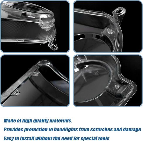 FZJDSD Left and Right Headlight Lens Cover Lampshade Compatible with Land Rover Range Rover 2006 2007 2008 2009 (Not Sport one) (Passenger and Driver Side) in Saudi Arabia