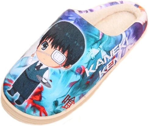 Anime Plush Slippers Soft Memory Foam House Slippers Men Women Winter Warm Anti-slip Indoor Outdoor Slip on Shoes in Saudi Arabia