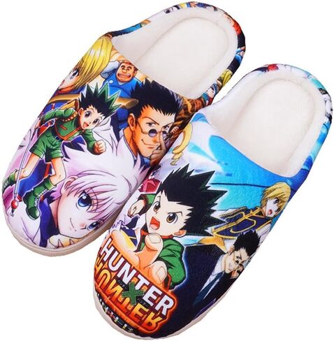 Anime Slipper Soft Plush House Slippers Women Men Winter Anti-slip Indoor Slip on Shoes in Kuwait