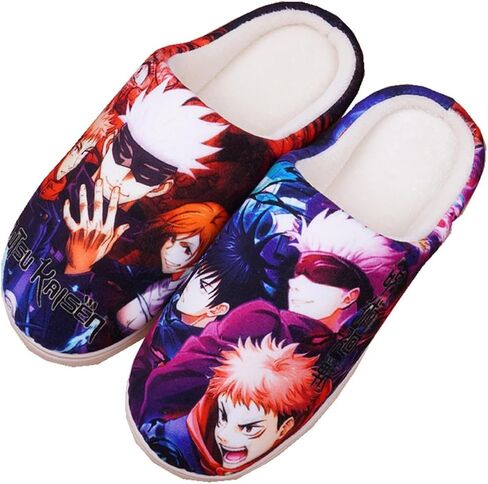 Anime Slipper Soft Plush House Slippers Women Men Winter Anti-slip Indoor Slip on Shoes in Kuwait