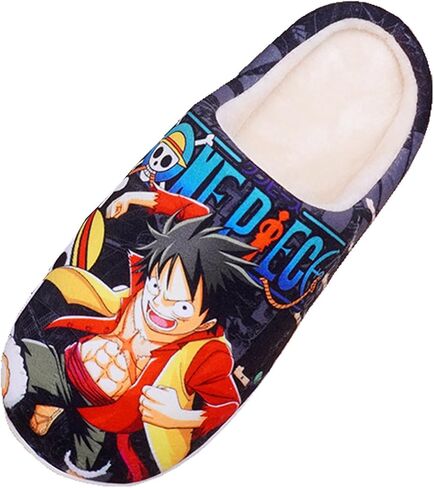 Anime Slipper Soft Plush House Slippers Women Men Winter Anti-slip Indoor Slip on Shoes in Kuwait
