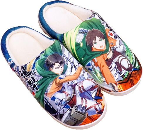 Anime Slipper Soft Plush House Slippers Women Men Winter Anti-slip Indoor Slip on Shoes in Kuwait