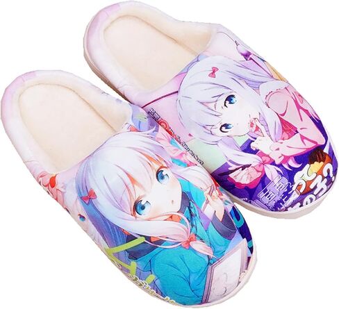 Anime Slipper Soft Plush House Slippers Women Men Winter Anti-slip Indoor Slip on Shoes in Kuwait