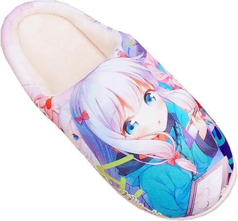 Anime Slipper Soft Plush House Slippers Women Men Winter Anti-slip Indoor Slip on Shoes in Kuwait