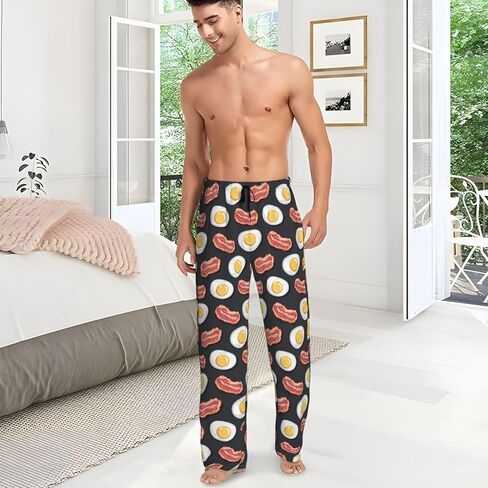 Men'S Comfy Pajama Pants Stretch Sleepwear Lounge Pants With Pockets & Drawstring in Kuwait
