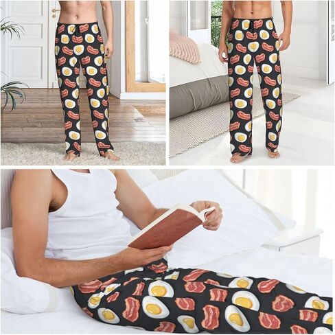 Men'S Comfy Pajama Pants Stretch Sleepwear Lounge Pants With Pockets & Drawstring in Kuwait