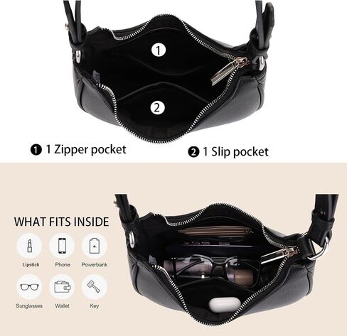 EVVE Shoulder Bag for Women Small Underarm Purse Accented with Silver Hardware in Kuwait