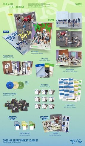 TWICE - The 4th Full Album [THIS IS FOR] Standard Photobook IS Version + P.O.B in Saudi Arabia