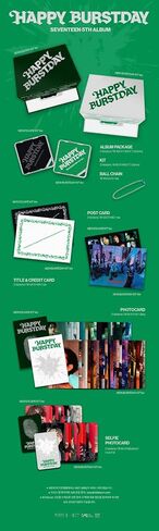 سبعة عشر - الألبوم الكامل الخامس [Happy Burstday] New Burstday Kit Ver + [Photocard Extra] Thunder HBD in Saudi Arabia