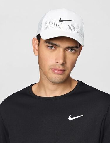 Nike Structured Swoosh Cap MD | LG Black | White in Kuwait