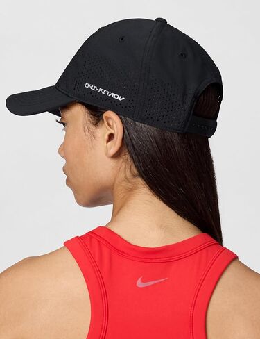 Nike Structured Swoosh Cap MD | LG Black | White in Saudi Arabia