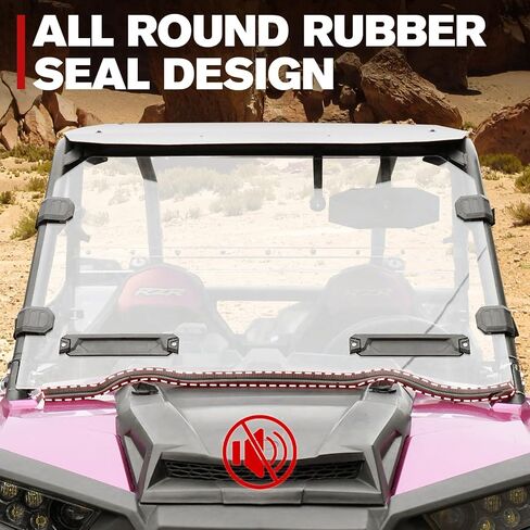 A & UTV Pro Front Full Full Whotershield لعام 2014-2018 Polaris RZR 1000 XP/ 1000/ XP 4 1000/ 2015-2019 RZR 900 ، إكسسوارات شاشة زجاجية صلبة صعبة الصلبة ، بناء بولي كاربونات in Saudi Arabia