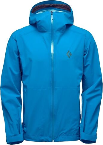 Black Diamond Equipment Mens Stretch Rain Shell - Kingfisher - Extra Small in Saudi Arabia
