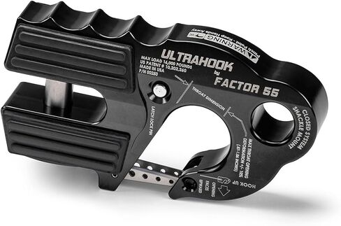 Factor 55 00250-92 Ultrahook Winch Hook Closed System Shackle Max Load 16,000 lbs ULT Strength Shackle Pin Mount 48,000 lbs Offroad 4x4 Adventure – Bronze in Kuwait