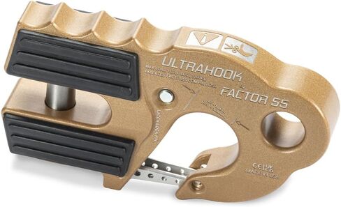 Factor 55 00250-92 Ultrahook Winch Hook Closed System Shackle Max Load 16,000 lbs ULT Strength Shackle Pin Mount 48,000 lbs Offroad 4x4 Adventure – Bronze in Kuwait
