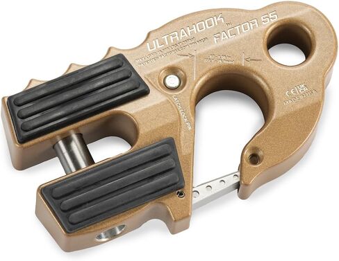Factor 55 00250-92 Ultrahook Winch Hook Closed System Shackle Max Load 16,000 lbs ULT Strength Shackle Pin Mount 48,000 lbs Offroad 4x4 Adventure – Bronze in Kuwait