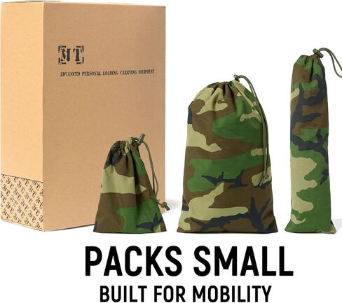 MT Military Hideaway Bivy Cover Stealth Compact أحادية القطب خيمة لأكياس النوم المعيارية مع شبكة شبكة البعوض، غلاف خارجي مقاوم للماء وجيد التهوية، مأوى بسيط in Kuwait