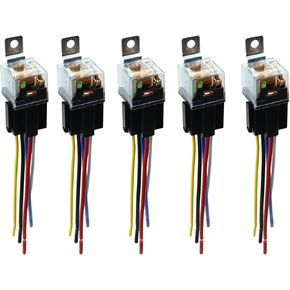 UXCELL 5PCS JD-1914 5 PIN DC 12V 80A سيارة Universal Motor Motor Motor Fuse Switch مع تسخير in Saudi Arabia