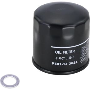 Kefly PE01-14-302A Engine Oil Filters Fits for Mazda 3 6 CX-3 CX-30 CX-5 CX-50 MX-5 Miata, with Drain Plug Gasket (1PCS) in Kuwait