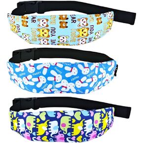 3 Pcs Baby Head Support Band for Stroller Car Seat Neck Relief Strap Headrest for Sleeping Traveling Head Holder for Toddler Kids Children Child Baby Infant in Kuwait