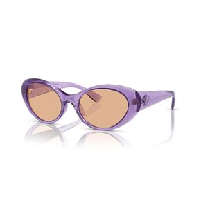 Versace Woman Sunglasses Black Frame, Dark Grey Lenses, 53MM in Saudi Arabia