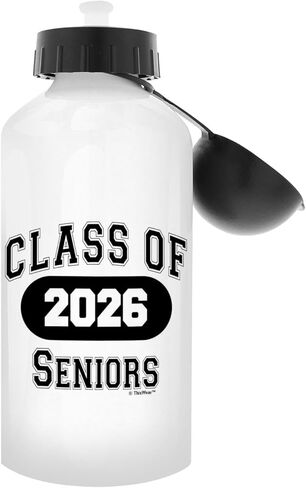 هدايا التخرج من ThisWear فئة 2025 هدية التخرج لكبار السن زجاجة مياه من الألومنيوم سعة 18 أونصة مع مشبك وقمة رياضية in Kuwait
