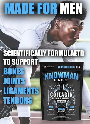 Premium Collagen for Men, Bone, Joint & Muscle Formula, Recovery, Non GMO, Dairy Free, Sugar Free, Keto & Paleo Friendly / 30 Srvg in Saudi Arabia