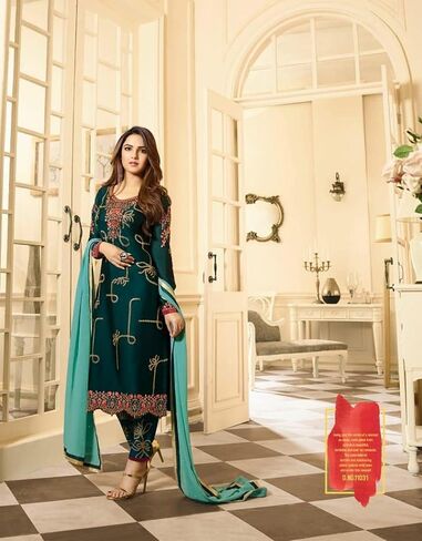 Bollywood Designer Pakistani Indian Women's Wear Shalwar Kameez Pant Dupatta Suits in Saudi Arabia
