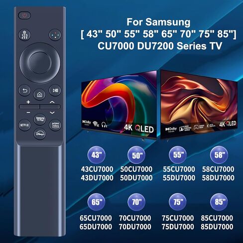 BN59-01388A BN59-01388H Replacement Remote Control for Samsung NEO QLED Crystal 4K CU7000 Series Smart TV UN43CU7000 UN50CU7000 UN55CU7000 UN58CU7000 UN65CU7000 UN70CU7000 UN75CU7000 UN85CU7000 in Saudi Arabia