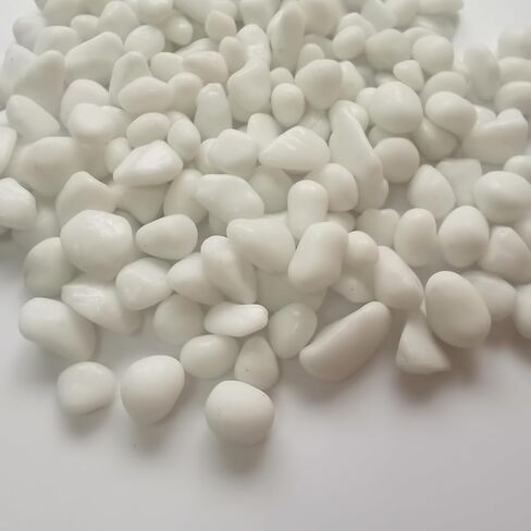 KIJOU Blue Sea Glass Stones - 2lb Polished Pebbles (1/4–3/8 Inch) for Crafts, Aquarium Gravel, Ocean-Themed Decor and Vases in Kuwait